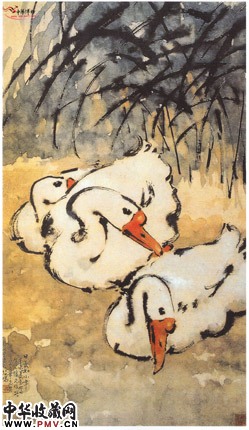 近现代徐悲鸿 日长如小年