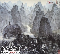 近现代李可染　桂林春雨