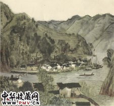 近现代李可染　家家都在画屏中