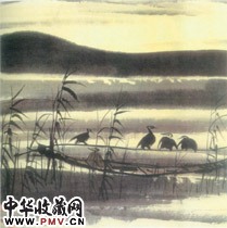 近现代林风眠　渔舟
