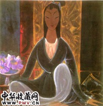 近现代林风眠　坐女