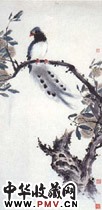近现代江寒汀　绶带临风