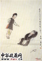 近现代关良　鸿鸾禧一节
