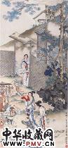 近现代徐操　货郎图