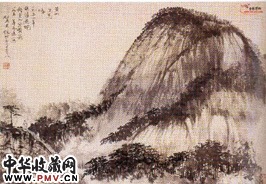 近现代贺天健　山水图轴