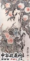 清赵之谦　花卉轴