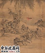 清罗聘 钟馗巡山图 清罗聘 钟馗巡山图
