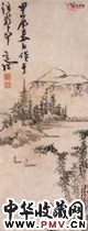 明陈淳　山水图轴