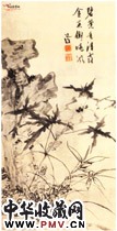 明陈淳　葵石图