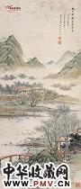 清潘思牧 湖庄清夏图