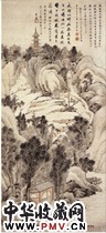 清潘思牧　虎丘山图