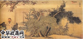 清禹之鼎　王世祯放鹇图（１）