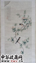 清缪嘉蕙　花鸟图轴
