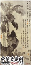 明徐渭　牡丹蕉石图