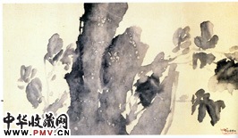 明徐渭　水墨花卉（卷）（局部）