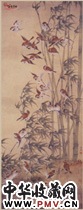 近现代陈之佛　翠竹群雀