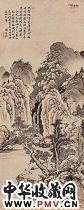 明项圣谟　幽谷听泉图