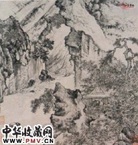 明项圣谟　山水图册（之一）