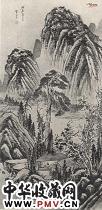 明李流芳　山村读书图