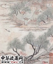 清程庭鹭　山水图轴（之二）