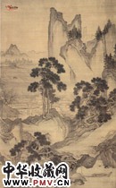 明周臣　桃花源图轴