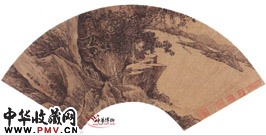 明周臣　山水人物扇面册（七）