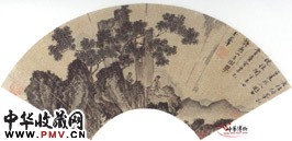明周臣　山水人物扇面册（五）