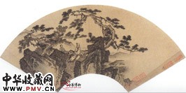 明周臣　山水人物扇面册（ 四）