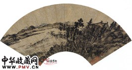 明周臣　山水人物扇面册（一）