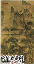 明周臣　山斋客至图