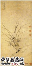 明周天球　兰花图