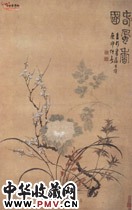 清汪士慎　春风香国图轴