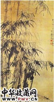 清李方膺　竹石图