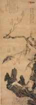 明米万钟　红杏双燕图轴