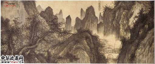 明王绂　北京八景图--居庸叠翠