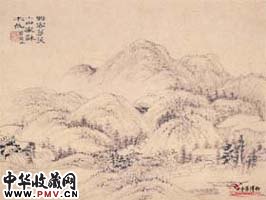 清程邃　山水册之八