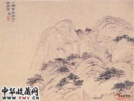 清程邃　山水册之七