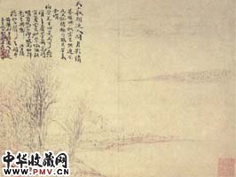 清程邃　山水册之四