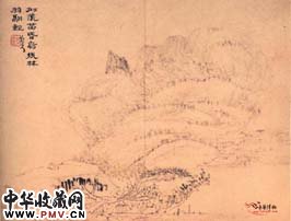 清程邃　山水册之一