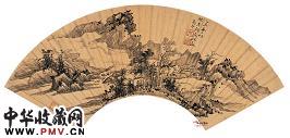 清高岑　清溪白云图