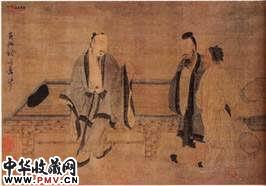 元钱选　扶醉图（局部）