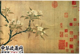 元钱选　梨花图