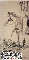 清苏仁山　古木竹石图