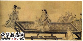 元王振鹏　临马云卿画维摩不二图（卷）