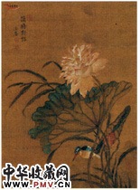 清于寿伯　花鸟四屏之四