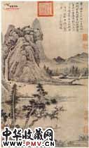 元曹知白　溪山泛艇图