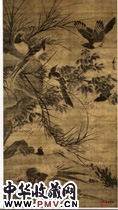 明林良　秋坡集禽图