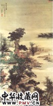 清吴宏　柘溪草堂图