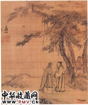 明张復　山水图（局部）