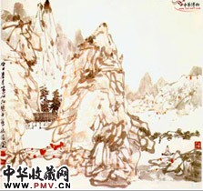 近现代江兆申　鹰山居图